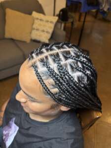 Medium Knotless Braids 225x300
